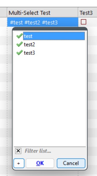 multi-select popup box test