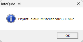 infoqube playlist colour function 2