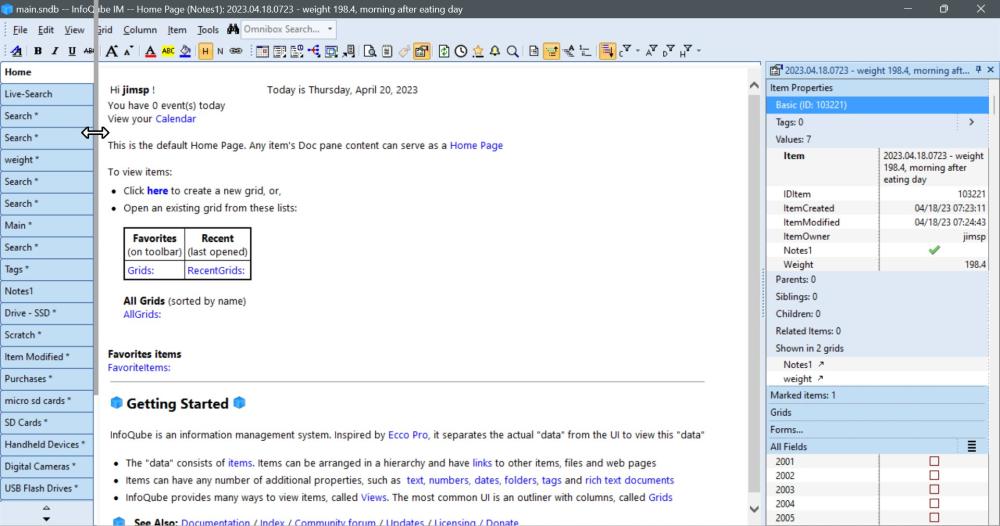 Vertical Tabs Splitter Bar - Maximized IQ Window