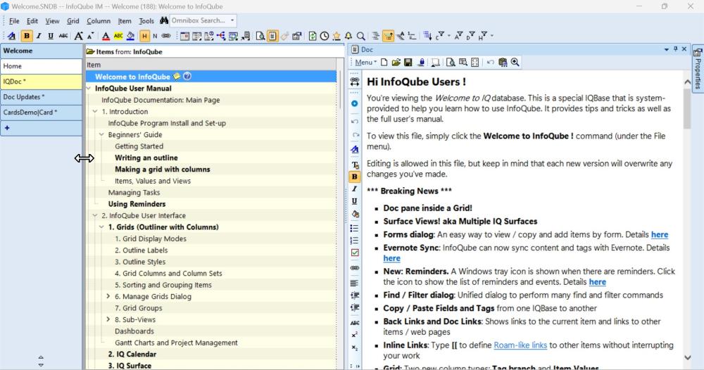 Vertical tab bar splitter - 5 tabs open